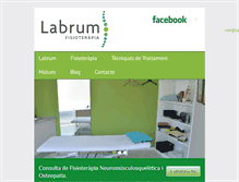 Tablet Screenshot of labrumfisioterapia.com